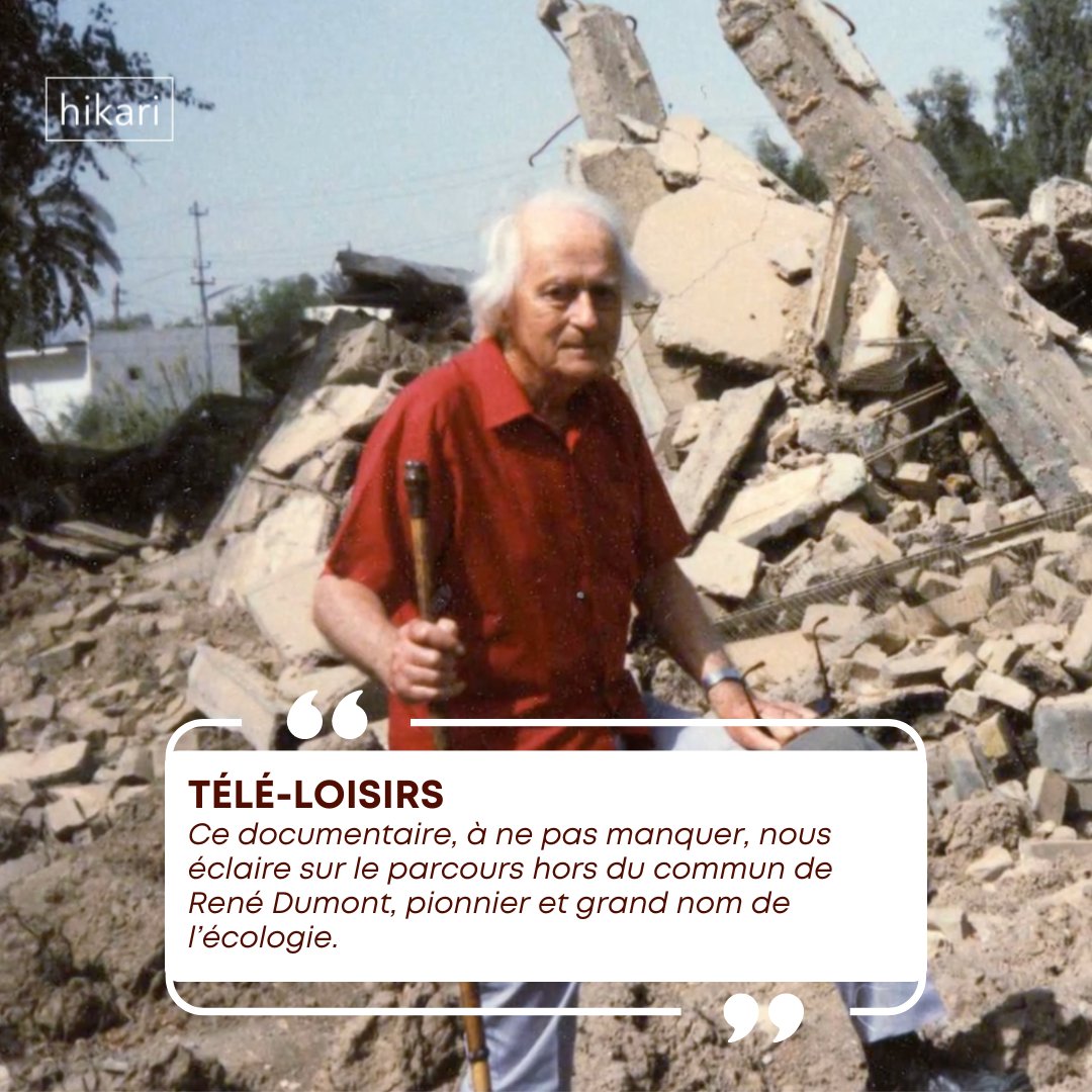 HikariGroupe's tweet photo. En 1974, #RenéDumont, 1er candidat #écologiste à la présidentielle en France, apparaît à la TV annonçant une apocalypse. Si sa déclaration faisait sourire, 50 ans plus tard la lutte pour l’eau fait rage.
“René Dumont, géant vert” d’Anne-Charlotte Gourraud ce lundi sur LCP à 20h30 https://t.co/QkocEvgfWW