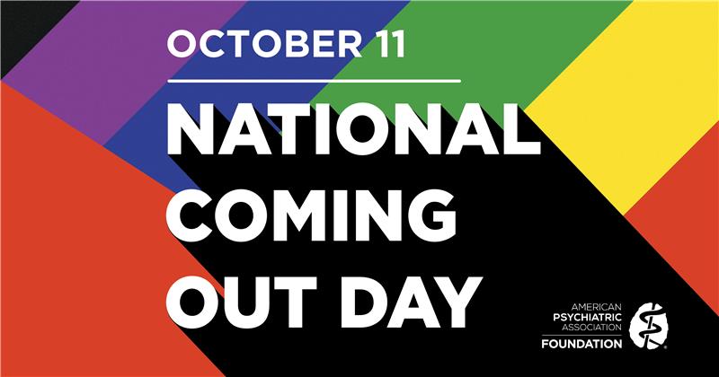Surrounding yourself with those who support you to be your most authentic self is key to mental health. Today and every day, we encourage you to be exactly who you are. #NationalComingOutDay