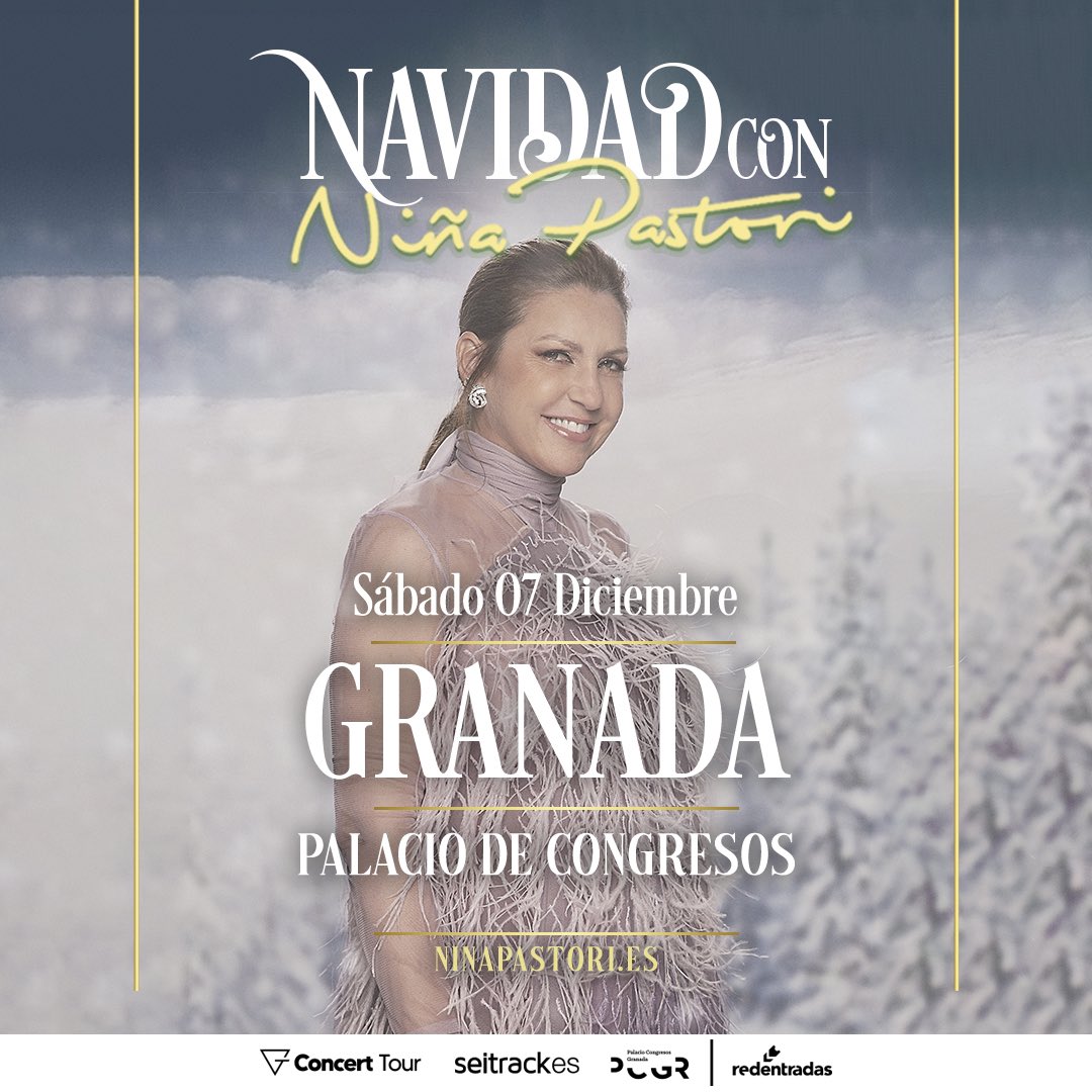 Una Navidad con Niña Pastori✨🎄 la artista confirma dos conciertos muy especiales para fin de año con motivo de esta festividad ✨✨ nos vemos en SEVILLA y GRANADA!! 

🎫 entradas disponibles próximamente 
#niñapastori #navidad
