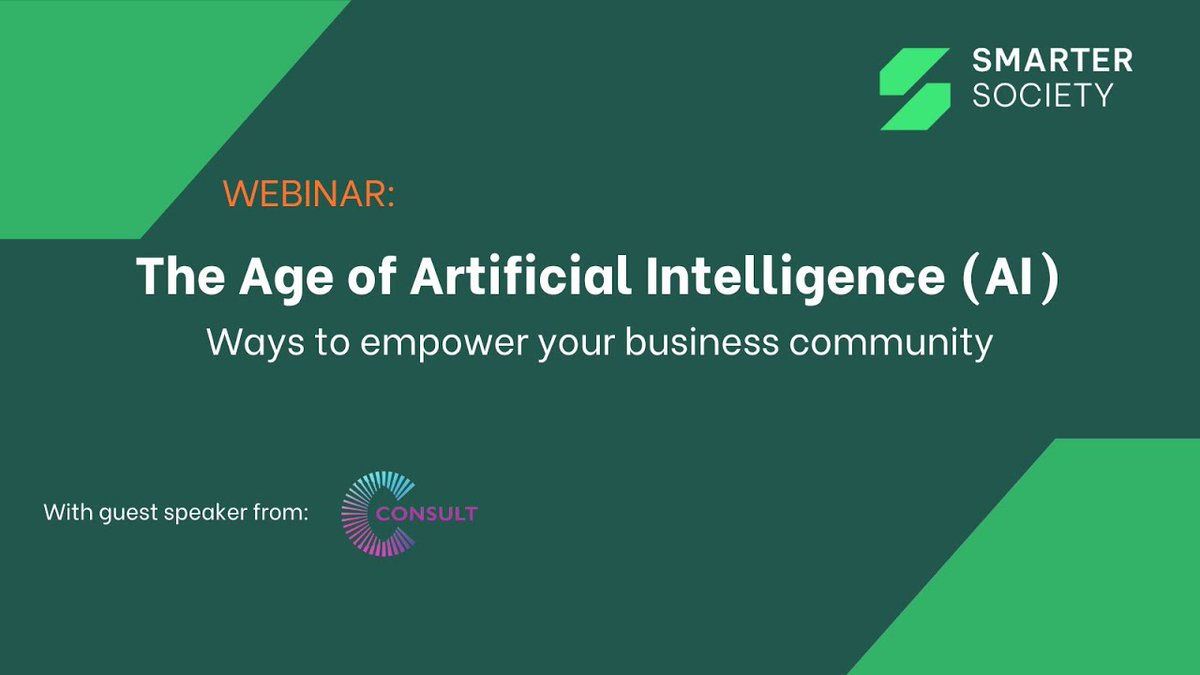 Discover how understanding AI can boost growth and innovation in your local business community. Watch our insightful Webinar.  ✉️  Contact us about our AI programme and how we can support your businesses.
#businesssupport #smartersociety #funding x.com/messages/compo…