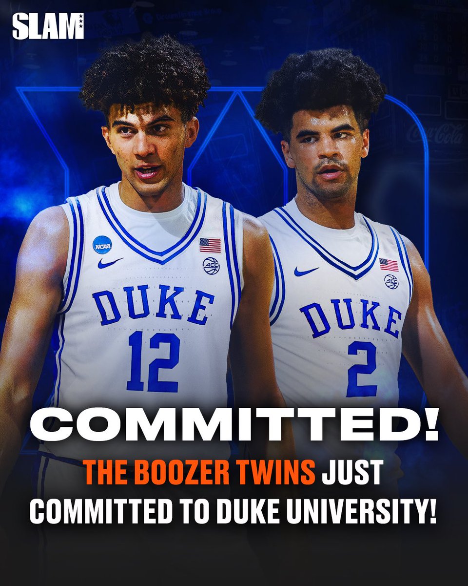 SLAM_HS's tweet image. 5⭐️’s Cameron and Cayden Boozer just committed to Duke! 🚨😈 

@CameronBoozer12 @CaydenBoozer