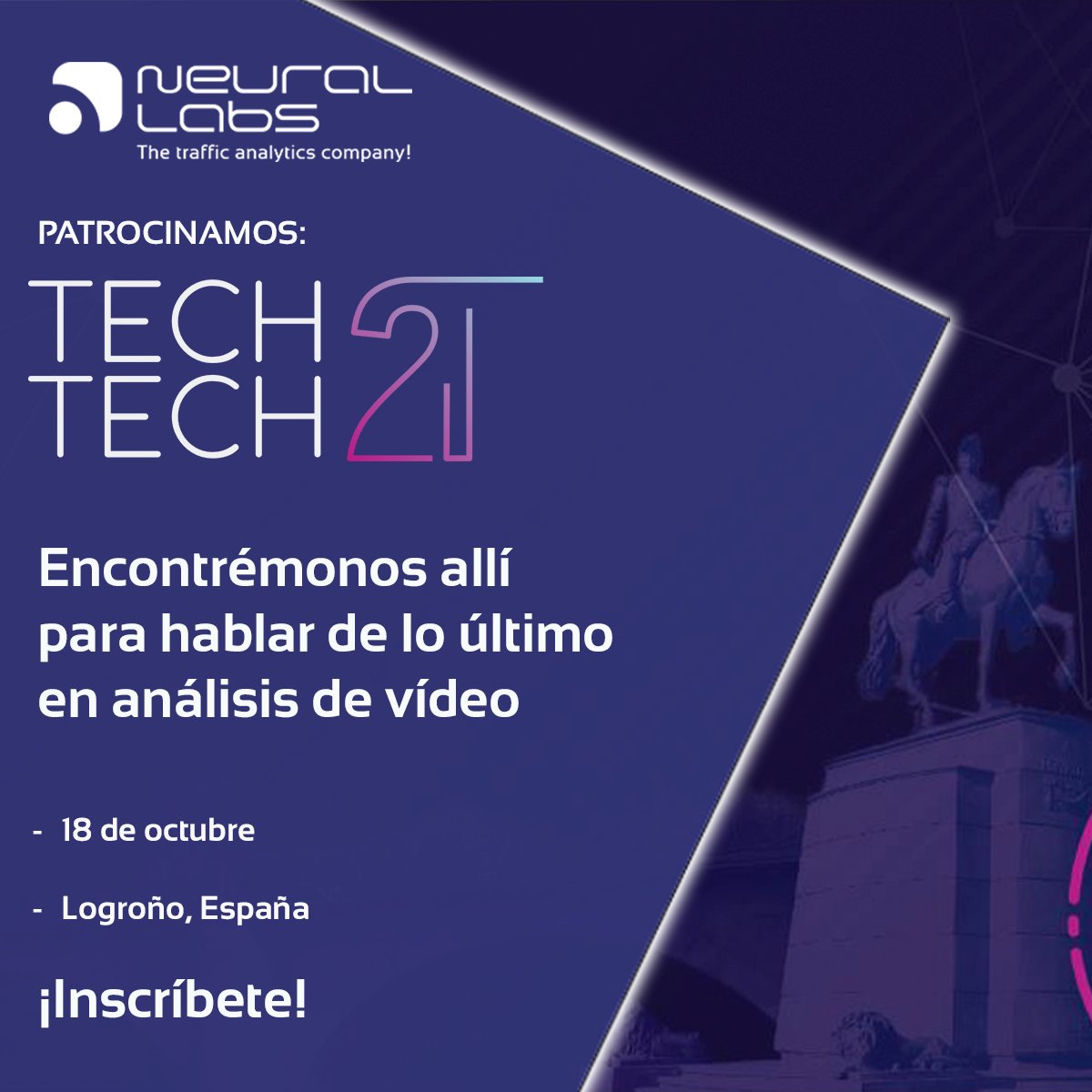 Neural Labs (@neurallabs) on Twitter photo 😀¡Queda poco para el Tech2Tech en Logroño, España, y somos patrocinadores plata!
Inscríbete y encontrémonos: tech2tech.es <a href="/MassSecurity_es/">Mass Security</a> <a href="/OsabaTec/">Oriol Sabaté</a> #Tech2tech #IA #TransformaciónDigital #Smartcities 😀¡Queda poco para el Tech2Tech en Logroño, España, y somos patrocinadores plata!
Inscríbete y encontrémonos: tech2tech.es <a href="/MassSecurity_es/">Mass Security</a> <a href="/OsabaTec/">Oriol Sabaté</a> #Tech2tech #IA #TransformaciónDigital #Smartcities