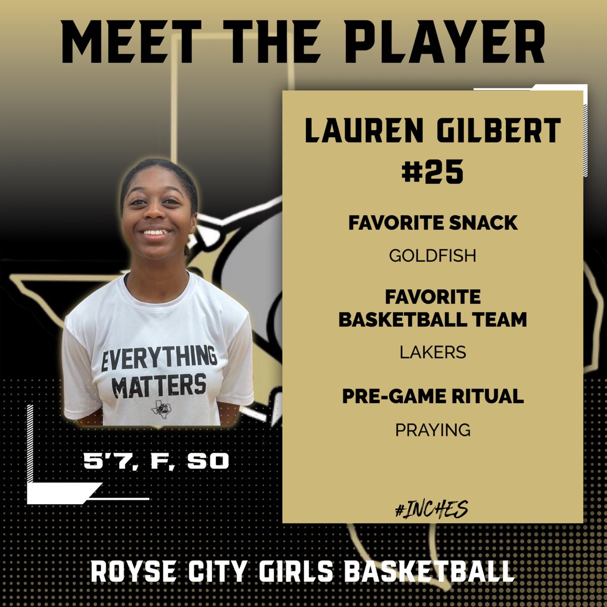 Meet our brick wall - Lauren!!💪💛🖤

#oneRC #everythingmatters #inches