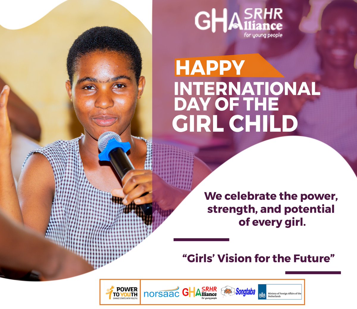 On this #DayOfTheGirl, we celebrate the power, strength, and potential of every girl. 

Let’s continue  #EmpowerHer to lead and succeed, Creating a world where girls thrive free from discrimination, inequality, and child marriage.