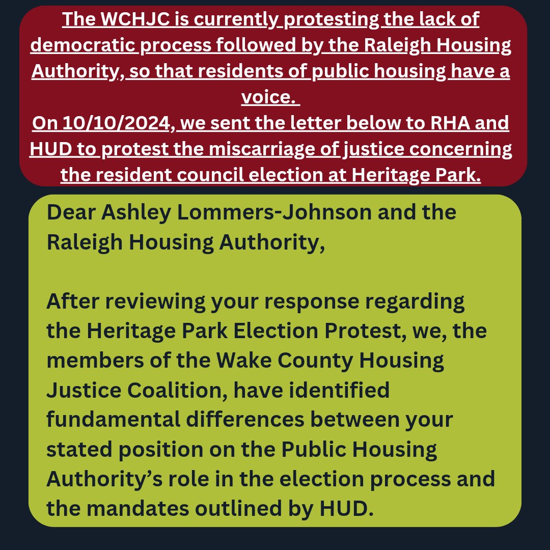 Wake County Housing Justice Coalition tweet media