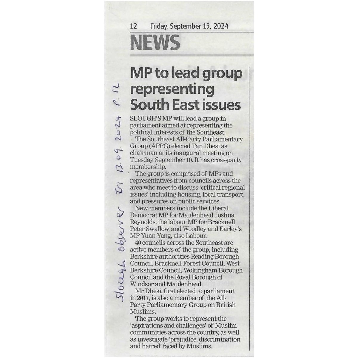 Tanmanjeet Singh Dhesi MP (@tandhesi) on Twitter photo Cross-party discussion to help resolve critical regional issues is central to my ethos as Chair of the South East All-Party Parliamentary Group.
Indispensable as an MP to be active in <a href="/UKParliament/">UK Parliament</a> APPGs to work together on the challenges faced by us and our constituents. Cross-party discussion to help resolve critical regional issues is central to my ethos as Chair of the South East All-Party Parliamentary Group.
Indispensable as an MP to be active in <a href="/UKParliament/">UK Parliament</a> APPGs to work together on the challenges faced by us and our constituents.