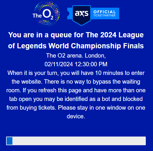 itsnjole's tweet photo. .@fromsoftware_pr just dropped a new game, even harder than Elden Ring - it's called "Trying to get Tickets for The 2024 League of Legends World Championship Finals" 🫠🫠 https://t.co/D20pICLAql