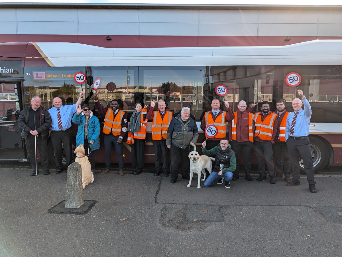 RNIB Scotland (@rnibscotland) on Twitter photo Weโre wheely excited to celebrate our 50th Swap With Me session with bus drivers across Scotland today!
We've been helping drivers better understand the experiences of blind and partially sighted passengers.
Thanks you to Lothian Buses, First Bus, McGills's and <a href="/NESSNorthEast/">N E Sensory Services</a>! Weโre wheely excited to celebrate our 50th Swap With Me session with bus drivers across Scotland today!
We've been helping drivers better understand the experiences of blind and partially sighted passengers.
Thanks you to Lothian Buses, First Bus, McGills's and <a href="/NESSNorthEast/">N E Sensory Services</a>!