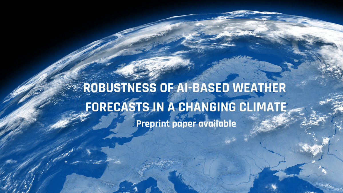 ECMWF (@ecmwf) on Twitter photo 🌍🌐 Can AI transform climate science? A new preprint paper led by ECMWF and <a href="/AWI_Media/">AWI Media</a> tested AI based models in various climate conditions. Results suggest that AI models can skilfully forecast weather in current, past, and future climates! Learn more ➡ destine.ecmwf.int/news/ai-based-… 🌍🌐 Can AI transform climate science? A new preprint paper led by ECMWF and <a href="/AWI_Media/">AWI Media</a> tested AI based models in various climate conditions. Results suggest that AI models can skilfully forecast weather in current, past, and future climates! Learn more ➡ destine.ecmwf.int/news/ai-based-…