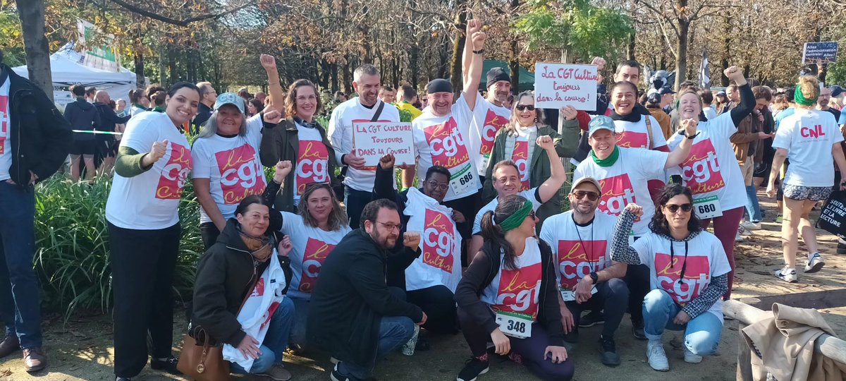 Course à pied du ministère, la <a href="/cgt_culture/">CGT-Culture</a> toujours dans la course ! ✊
<a href="/snmh_cgt/">CGT CMN</a> <a href="/snmdcgt/">SNMD-CGT</a> @CgtSgpa <a href="/CgtBnf/">CGT BnF</a> <a href="/CgtSemm/">Semm CGT</a> <a href="/CGTPicasso/">C.G.T. Picasso</a>