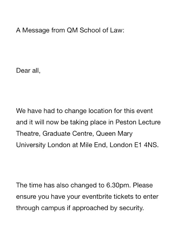 Strike Panda Mel (@pandastrikeqmul) on Twitter photo Seems like the event hosted by <a href="/QMSchoolofLaw/">QMUL School of Law</a> at <a href="/QMUL/">Queen Mary University of London</a> of the far-right, Hindutva, Islamophobe Koenraad Elst is still going ahead (though it seems the venue has changed to a more central location...) Seems like the event hosted by <a href="/QMSchoolofLaw/">QMUL School of Law</a> at <a href="/QMUL/">Queen Mary University of London</a> of the far-right, Hindutva, Islamophobe Koenraad Elst is still going ahead (though it seems the venue has changed to a more central location...)