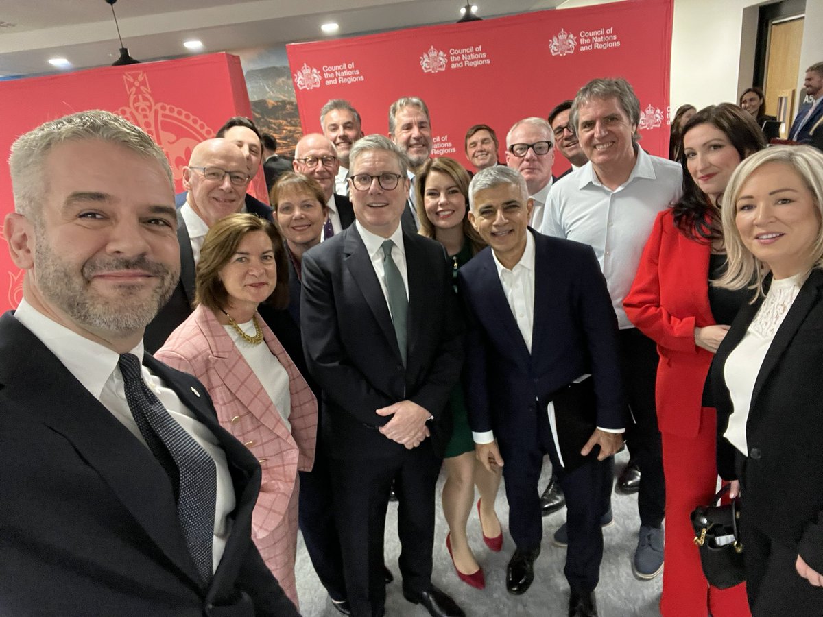 Thank you <a href="/Keir_Starmer/">Keir Starmer</a> for bringing together the first Council of Nations and Regions.

Together we’re determined to bring growth and opportunity to every corner of the UK, and to restore the pride, purpose and prosperity of our communities.
