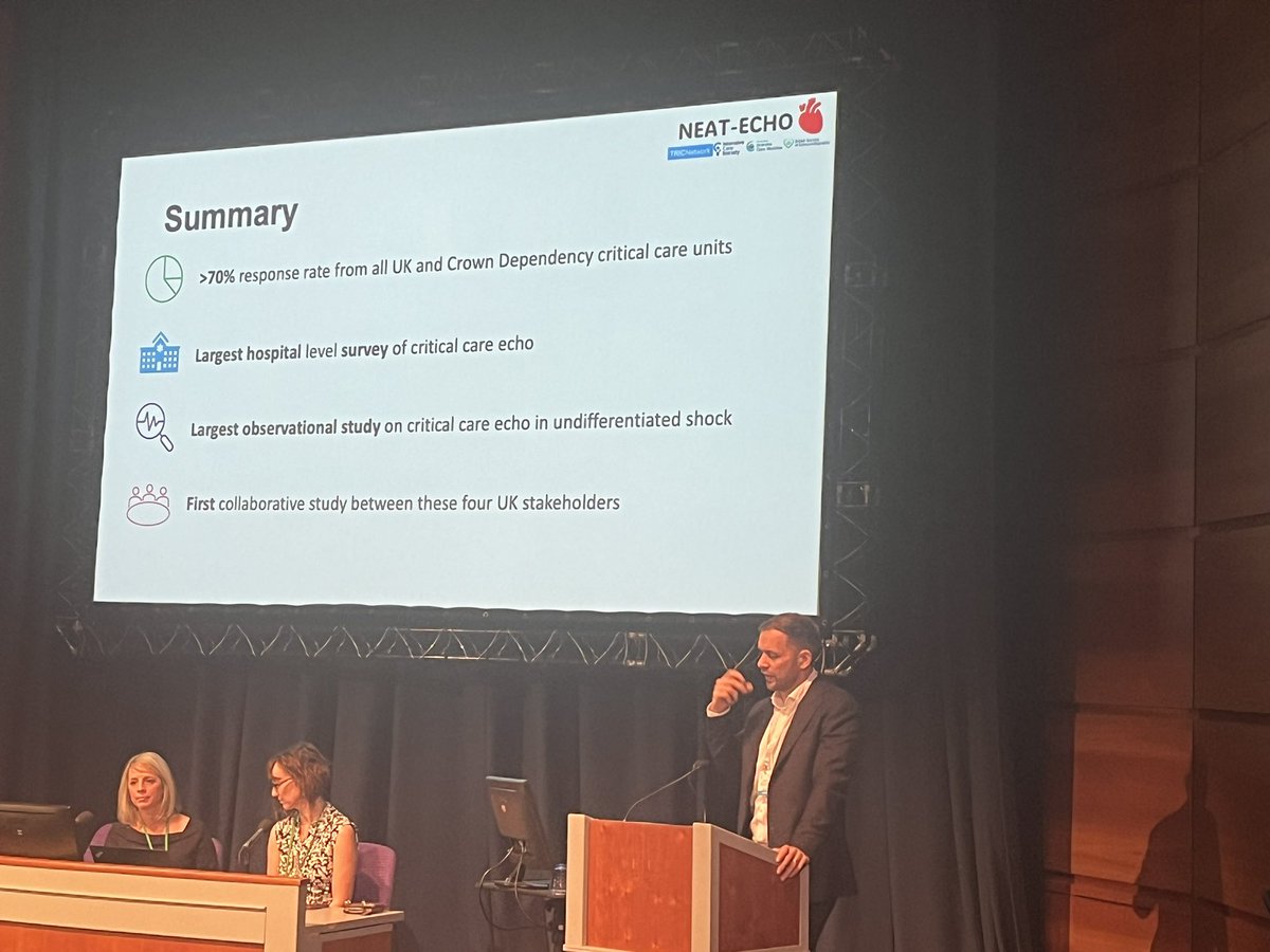 Prof Dan Augustine (@danxaugustine) on Twitter photo <a href="/LukeFlower1/">Luke Flower</a> reviewing the results of the much anticipated NEAT ECHO study:
💥 Provision of echo to shocked patients presenting to ITU
Work to be done, glad <a href="/BSEcho/">BSEcho</a> can continue to help take this forwards
@ICUultrasonica <a href="/icmteaching/">Ashley Miller</a> <a href="/BSEcho/">BSEcho</a> <a href="/ICS_updates/">Intensive Care Society 💙</a> #BSEcho2024 <a href="/LukeFlower1/">Luke Flower</a> reviewing the results of the much anticipated NEAT ECHO study:
💥 Provision of echo to shocked patients presenting to ITU
Work to be done, glad <a href="/BSEcho/">BSEcho</a> can continue to help take this forwards
@ICUultrasonica <a href="/icmteaching/">Ashley Miller</a> <a href="/BSEcho/">BSEcho</a> <a href="/ICS_updates/">Intensive Care Society 💙</a> #BSEcho2024