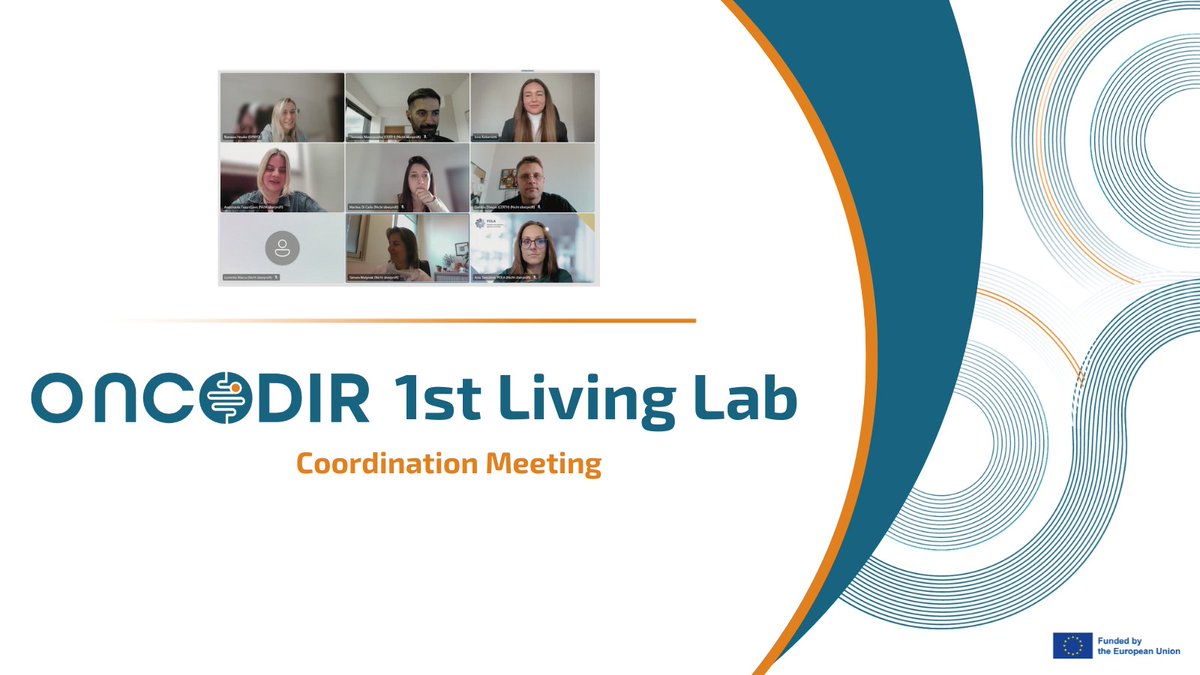 ONCODIR's tweet image. 🚀Today the 1st @ONCODIR  #LivingLab meeting took place this marks a key step toward creating a #RealWorldTesting and #CoCreationEnvironment, engaging #citizens, #clinicians &amp;amp; #policymakers to support  #development and #validation of #CRC #prevention #tools 🎗️ #HealthInnovation