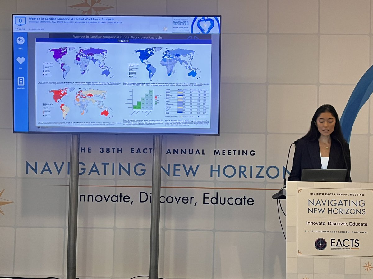 Lorena Montes (@loremontesvilla) on Twitter photo So proud of <a href="/AliyaIzumi/">Aliya Izumi</a> who presented our work: Women in Cardiac Surgery: A Global Workforce Analysis, at #EACTS2024, showing that we (female surgeons) are only 8% of cardiac surgeons worldwide!!!! <a href="/EACTS/">EACTS</a> <a href="/LACESWiCSredes/">LACES WiCS Redes</a> <a href="/LATAM_LACES/">LACES</a> <a href="/DVervoort94/">Dominique Vervoort</a> <a href="/miia_ll/">Miia Lehtinen</a> <a href="/MMarinCuartas/">Mateo MarΓn-Cuartas</a> So proud of <a href="/AliyaIzumi/">Aliya Izumi</a> who presented our work: Women in Cardiac Surgery: A Global Workforce Analysis, at #EACTS2024, showing that we (female surgeons) are only 8% of cardiac surgeons worldwide!!!! <a href="/EACTS/">EACTS</a> <a href="/LACESWiCSredes/">LACES WiCS Redes</a> <a href="/LATAM_LACES/">LACES</a> <a href="/DVervoort94/">Dominique Vervoort</a> <a href="/miia_ll/">Miia Lehtinen</a> <a href="/MMarinCuartas/">Mateo MarΓn-Cuartas</a>