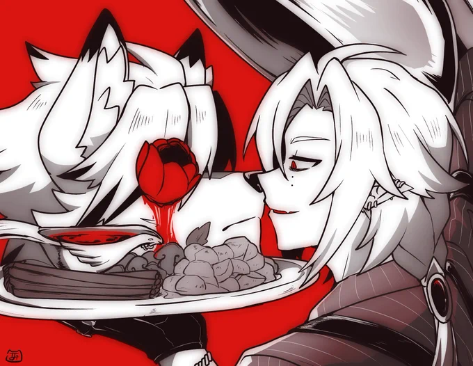 tasting you on the silver plate #vonlycaon #crownwolf #zzzero