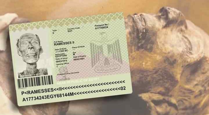 funnyliness's tweet image. Pharaoh is the only person in the world whose passport was created three thousand years after his death
 The Pharaoh's passport was created in 1974 because it was necessary to send the Pharaoh's body to France to preserve it, and the body could not enter France without a…