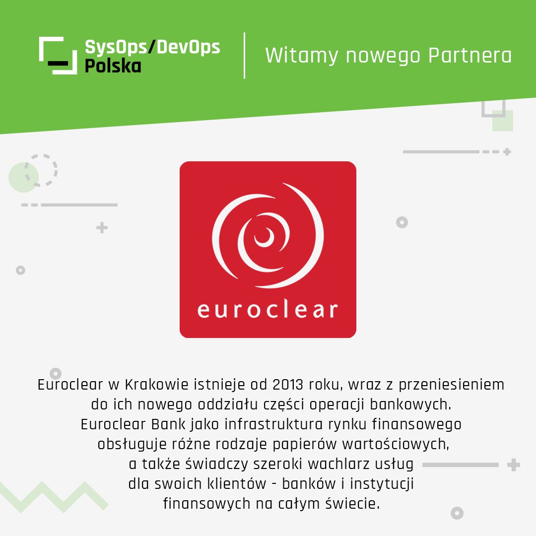 SysProtocol's tweet image. 👋 W poniedziałek mamy świetne wieści - witamy naszego nowego Partnera - Euroclear istnieje na krakowskim rynku od 2013 roku.