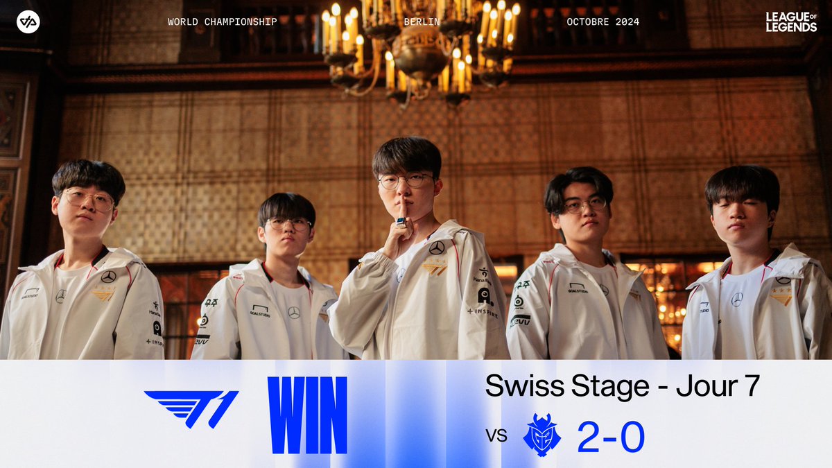 LES T1 SERONT À PARIS LA SEMAINE PROCHAINE POUR LES QUARTS !