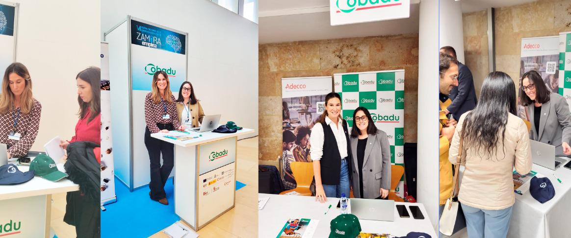 Aquí te dejo el texto adaptado para Twitter (X):

📢 Cobadu en las Ferias de Empleo de Zamora y Salamanca

Esta semana estuvimos presentes mostrando nuestro modelo y captando talento local. 🌱

#TalentoLocal #FeriasDeEmpleo #Zamora #Salamanca