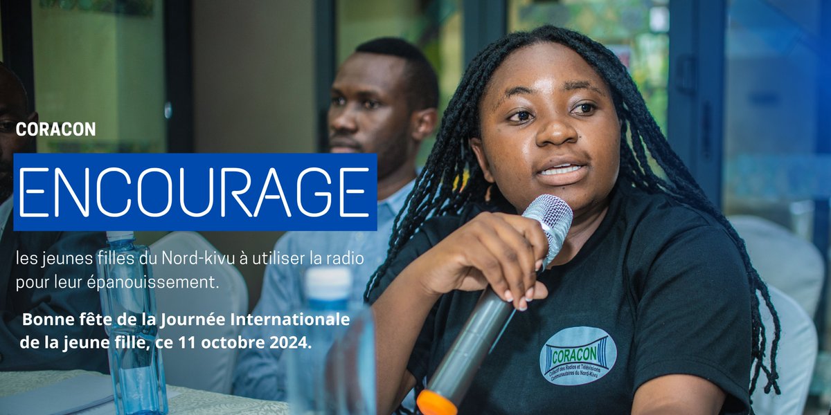 Nous avons formé bcp de jeunes filles devenues animatrices soit journalistes. Ns avons un mécanisme permanent  pour promouvoir la jeune fille et toutes les femmes en général à participer à la construction du contenu médiatique.
Vive la Journée Internationale de la Jeune fille
