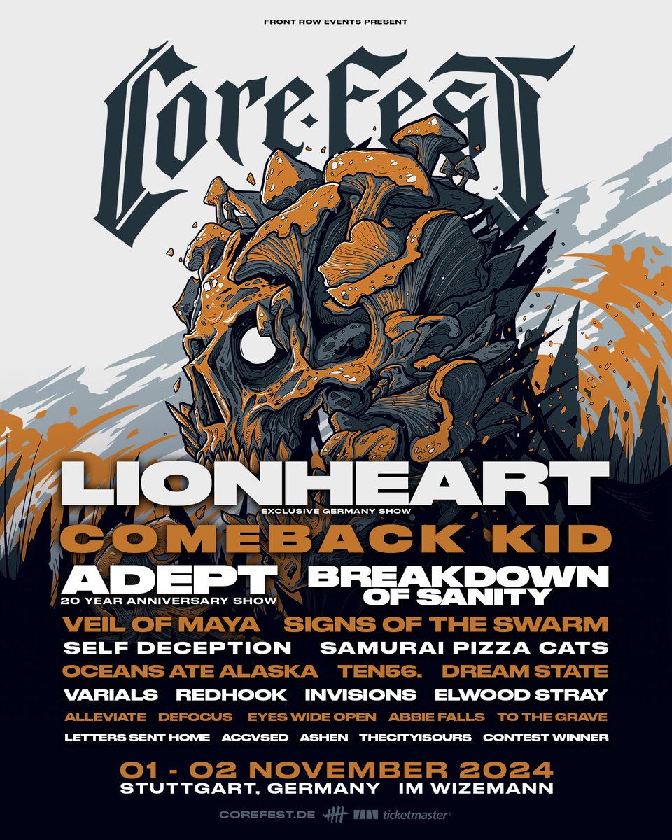 Less than 3 weeks to go until we're back in Germany at Core Fest!! 🇩🇪

We've bringing some deep cuts &amp; are fired up to give 'Dissimulate' it's live debut! 😤😤

Weekend/Day Tickets: invisionsofficial.com/tour

iV