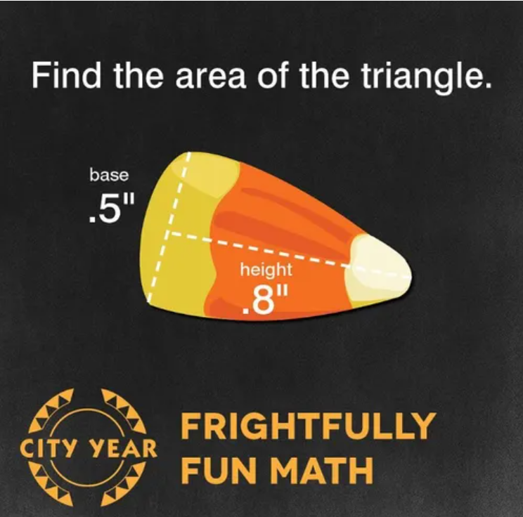 CityYear's tweet image. Are you team #candycorn?

Here is a little seasonal math to get you in the fall spirit!