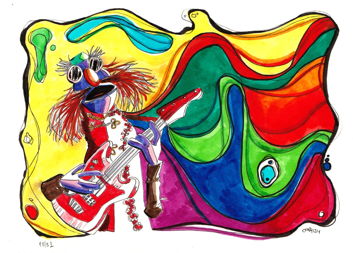 Entimani's tweet photo. @RowlfTheMuppet @TheMuppets @DisneyPlus @ElectricMayhem @StatlerWaldorf #Entiteleñecos/#Muppetober 11/31
“Floyd Pepper” #floyd #themuppets70 #electricmayhem #teleñecos #rainbowconnection #themuppetshow #themuppets #inktober #art #fanart #illustration #brushpen #jimhenson #disney #tv #themuppetmovie #bass #rock #traditionalart #artist #music https://t.co/IdiBvUk5Tw