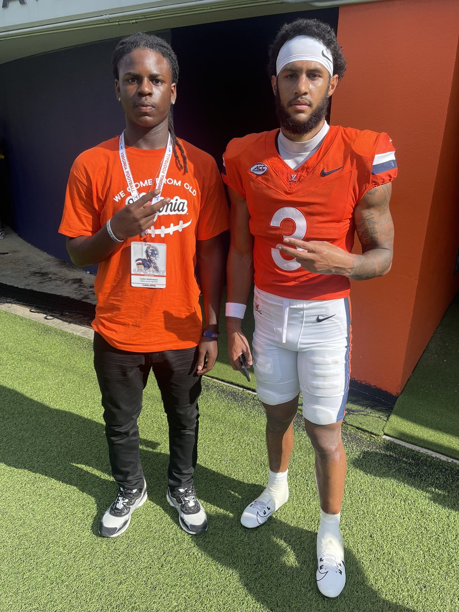 Enjoyed my game day visit <a href="/UVAFootball/">Virginia Football</a> this past weekend.
<a href="/Coach_Jenks/">Hunter Jenks</a> <a href="/KoachAdams/">Mike Adams</a> <a href="/coachdowning1/">Kevin Downing</a> <a href="/asim_mcgill/">Asim McGill</a>  <a href="/jsperos/">Justin Speros</a> <a href="/davidmh__/">David Hernandez</a> <a href="/MarCoFB252/">MarCoFootball252</a> <a href="/worsley_dalvin/">Dalvin Worsley</a>
