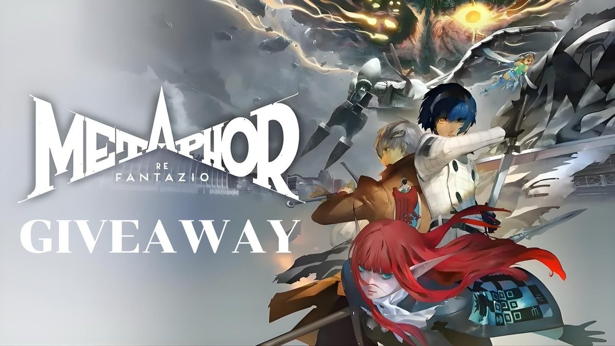 🥳GIVEAWAY 🥳
 
1 Copy of Metaphor ReFantazio (メタファー：リファンタジオ)
 
🤞Follow, Rt &amp; Tag a friend
 
Ends in 48hrs
 
#メタファー #MetaphorReFantazio #metaphor #メタファー発売おめでとう #giveaway #メタファーリファンタジオ