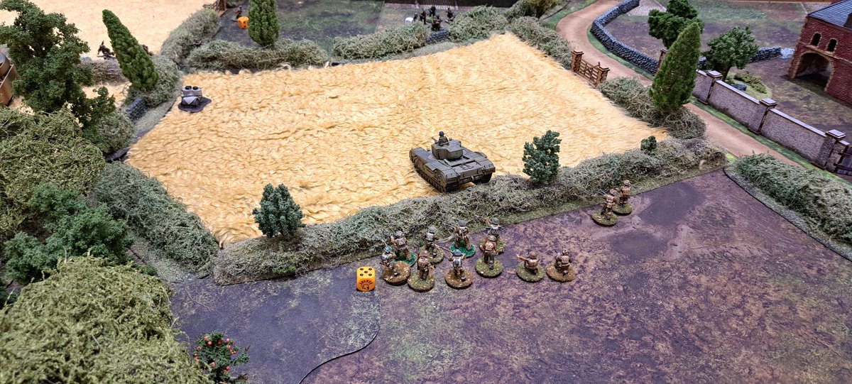 FieldcraftUK's tweet image. Last night&apos;s game Hill 122,I spent a few hours there in August to get a feel for it. 2 platoons of the the DCLI, each one supported by a Churchill of 7 RTR. Really enjoyed paying tribute to these fine units.
#spreadthelard #History #DCLI #WW2 #wargaming #normandy