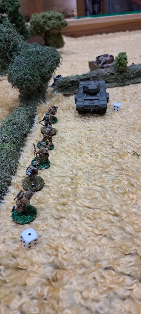 FieldcraftUK's tweet image. Last night&apos;s game Hill 122,I spent a few hours there in August to get a feel for it. 2 platoons of the the DCLI, each one supported by a Churchill of 7 RTR. Really enjoyed paying tribute to these fine units.
#spreadthelard #History #DCLI #WW2 #wargaming #normandy