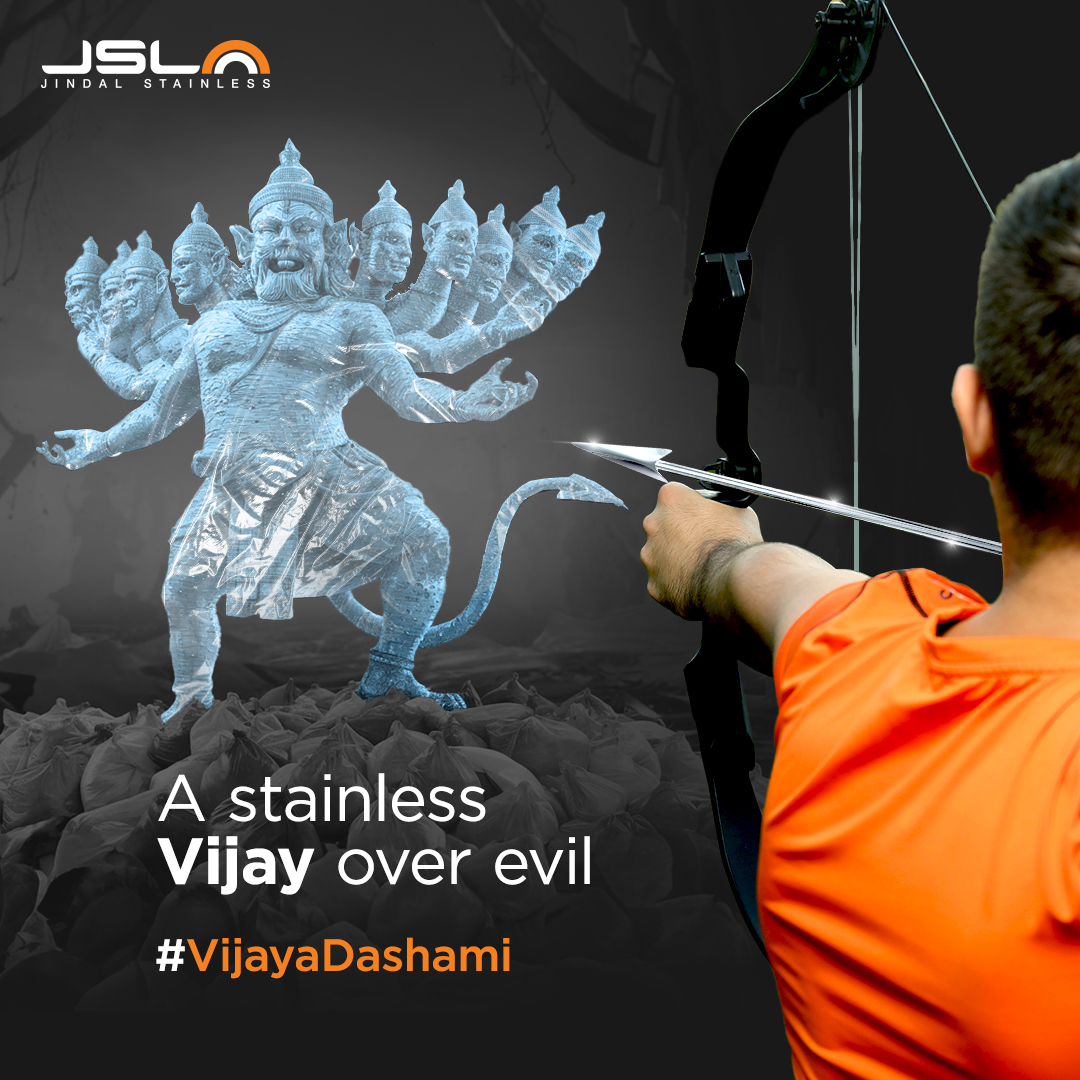 Jindal_Official's tweet photo. The plastic evil keeps rearing its many heads at us, and it’s time we strike the problem at it’s very root.
This Dussehra, let’s pledge to find our own Vijay against plastic by making the #switchtostainless
#JSL #JindalStainless #Stainless #StainlessSteel #Dussehra https://t.co/2SZhW0LCDo