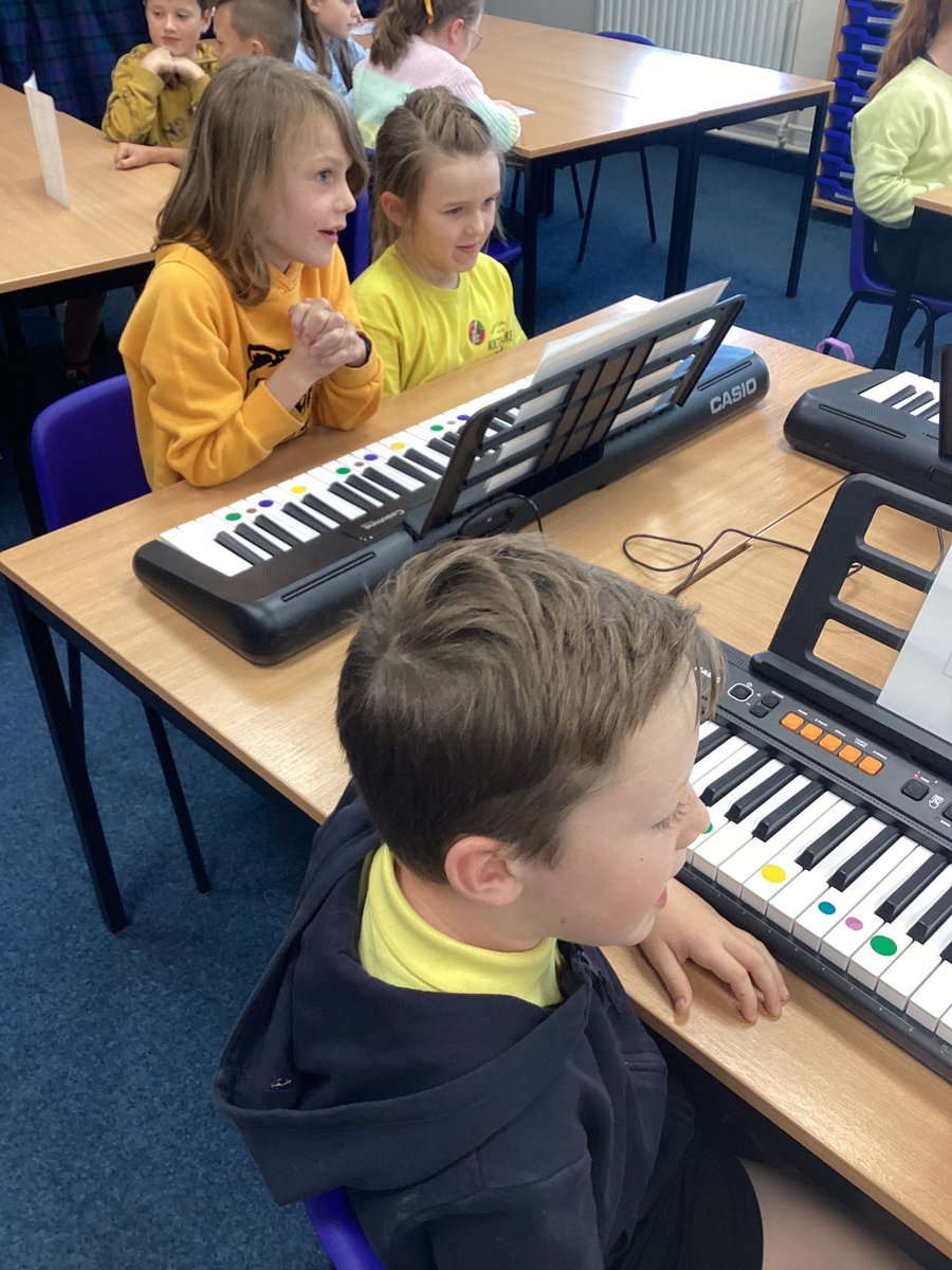 A great introduction to playing the keyboard this afternoon- we even had a sing! I am sure they will tell you all about it!