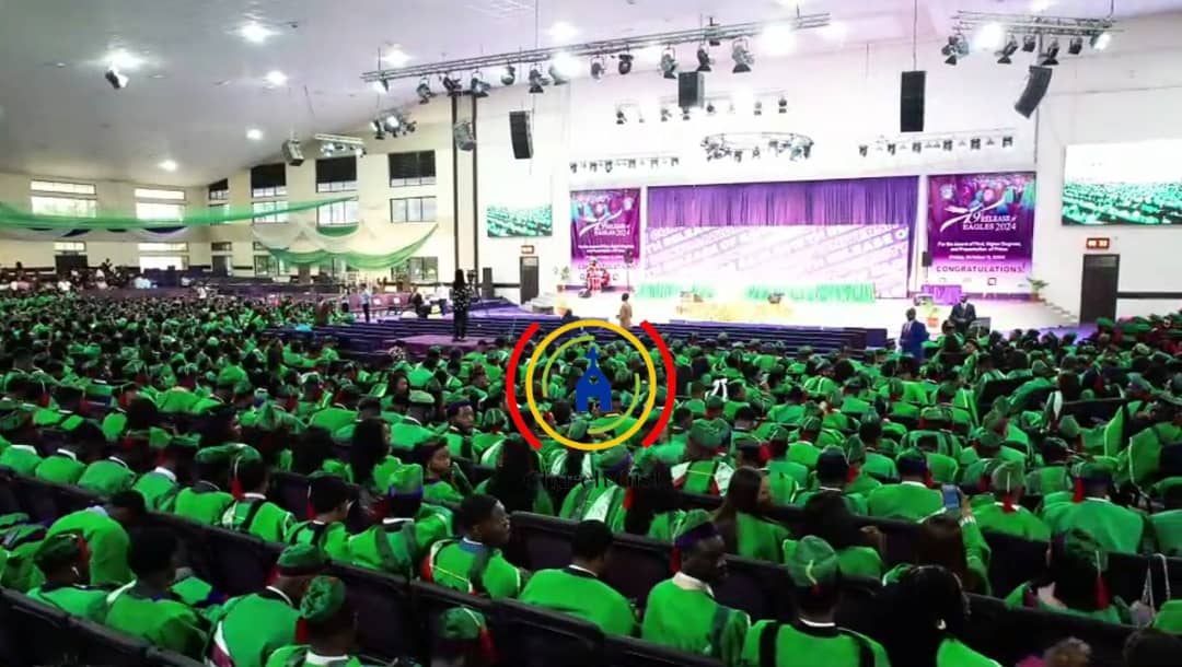 therealchurchg1's tweet photo. BREAKING!!! 

FIRST TIME IN HISTORY! 

339 STUDENTS BAG FIRST CLASS, THE HIGHEST IN THE HISTORY OF NIGERIA AND THE SCHOOL AS COVENANT UNIVERSITY GRADUATES 1,607 STUDENTS 

Covenant University, Ota, Nigerian Best University graduates 1607 students comprising of 1456 undergraduates and 151 post graduates students. 

The Vice-Chancellor of Covenant University, Prof. A.H. Adebayo while giving his speech during the 19th Convocation Ceremony "THE RELEASE OF EAGLES 2024" held today, Friday 11th October, 2024 announced that 339 undergraduate students came out with First Class Honours.  Church Gist. According to him, this was the highest since the inception of the University.  762 came out with Second Class Upper; 330 with Second Class Lower while 25 came out with Third Class. 

He also noted that 41 graduated at the Ph.D level, 6 from MBA, 91 from https://t.co/4hDRvcrg2K, 9 from M.Eng and 4 from M.A making it a total of 151 post graduate students. 

He also stated that Covenant University was ranked according to the Times Higher Education University World Ranking as Number 1 in Nigeria, 1st in West Africa, 6th in Sub-Saharan Africa and ranked among the top 1000 Universities in the World. Church Gist. According to QS World University Sustainability Rankings 2024, Covenant University is ranked 273 in Governance, 409 in Environmental Sustainability and 891 in Environmental Impact. 

The University was also ranked as among the top 9 percent of the Best value University World Rankings for International Students according to Study Abroad Aide. Church Gist. The School was also ranked among the top 500 universities in Social Sciences, top 600 in Computer Science and top 800 in Physical Sciences. 

In attendance was the Chancellor and Chairman Board of Regents, Dr. David Oyedepo; Vice President - Education, Pastor Mrs. Faith Oyedepo; Pro-Chancellor, Bishop David Abioye; Secretary to the Board of Regents, Pastor David Oyedepo Jnr and other dignitaries. 

#ChurchGist