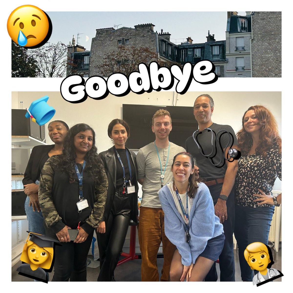 A goodbye &amp; welcome pic featuring old and new lab members 🥲 #leavingdo #newcomers #bittersweet #passarolab