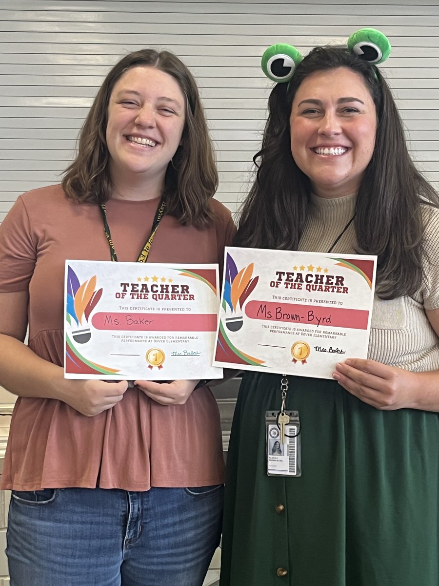 Congratulations to Ms. Baker &amp; Ms. Brown-Byrd for being selected by students as two of our RISE Teachers for the first quarter. 🏆 This is Mentor/Mentee excellence at its finest!  👏👏👏#RISDbetheone