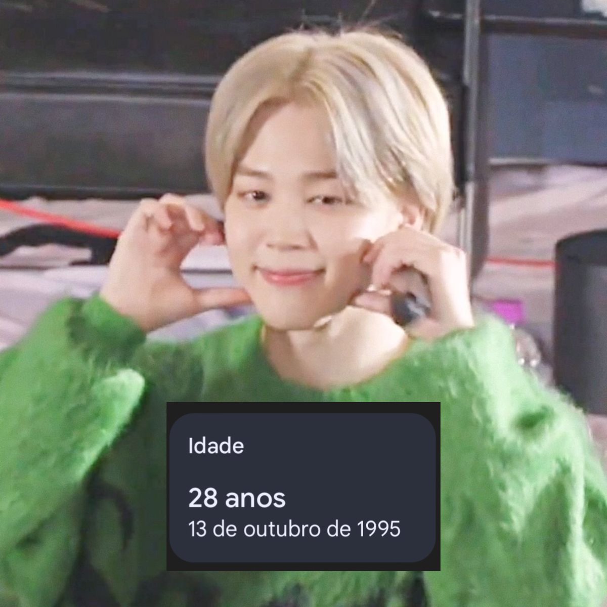 último dia pra você dar rt no park jimin com 28 aninhos