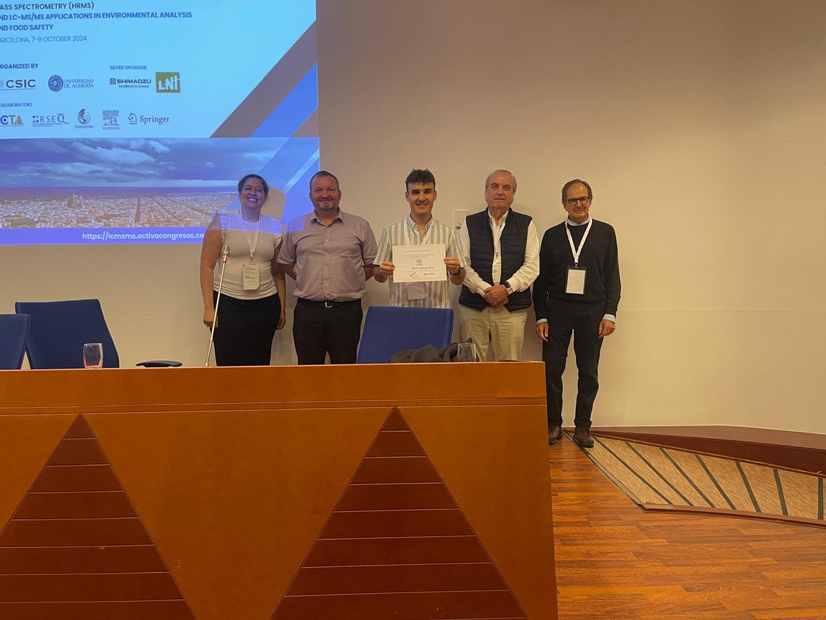 Grateful to receive the Best Poster Award at the 20th Annual Workshop on HRMS and LC-MS/MS Applications! 🎉

As part of my PhD, we're developing strategies to understand the chemical composition of UFPs and their health impacts. Huge thanks to all contributors and evaluators!