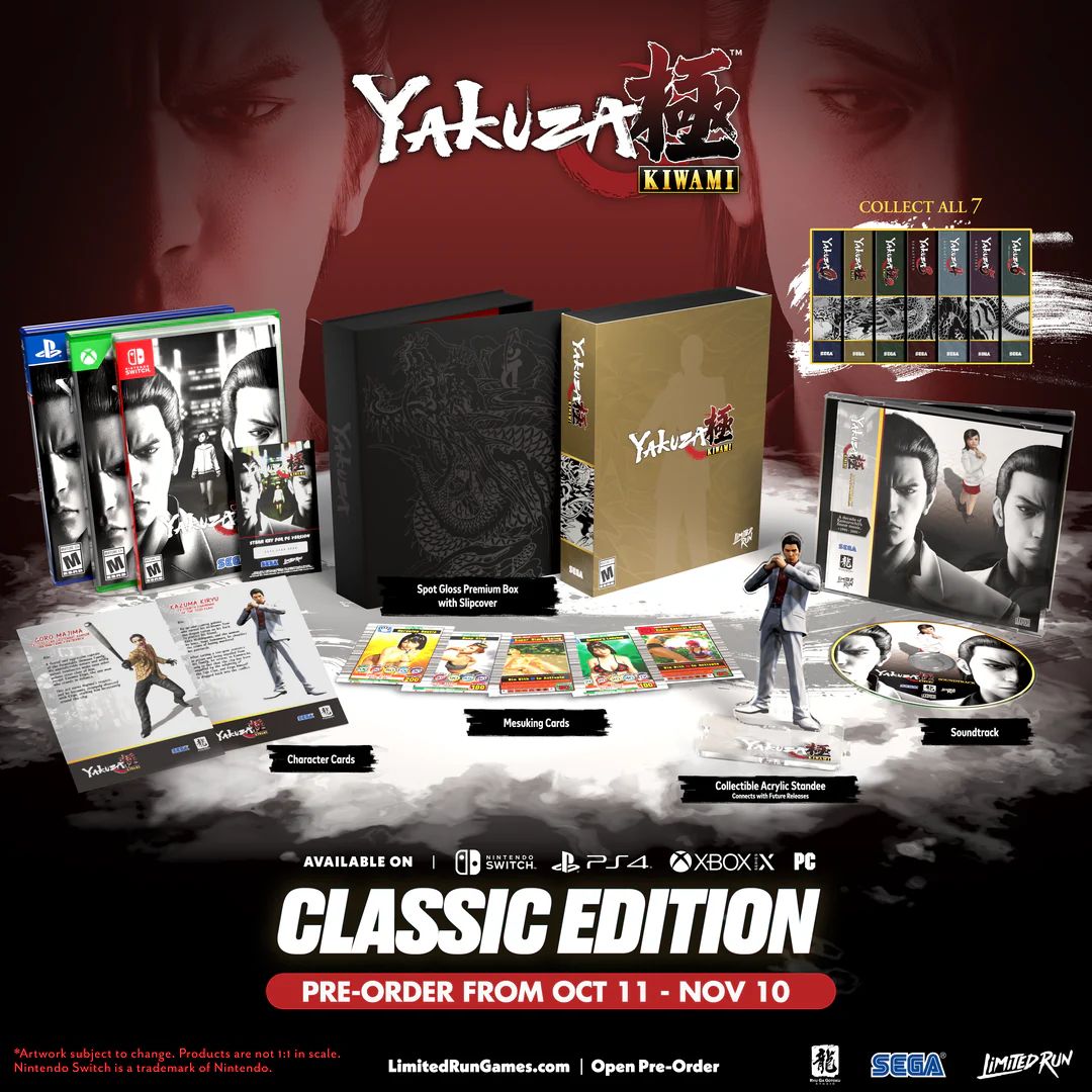 Wario64's tweet photo. Yakuza 0 (PS4/Xbox/PC) Standard/Classic Edition &amp; Yakuza Kiwami (PS4/Xbox/Switch/PC) Standard/Classic up for preorder at LRG https://t.co/jxl7gTTpYl #ad https://t.co/6DQk1hM9Q9