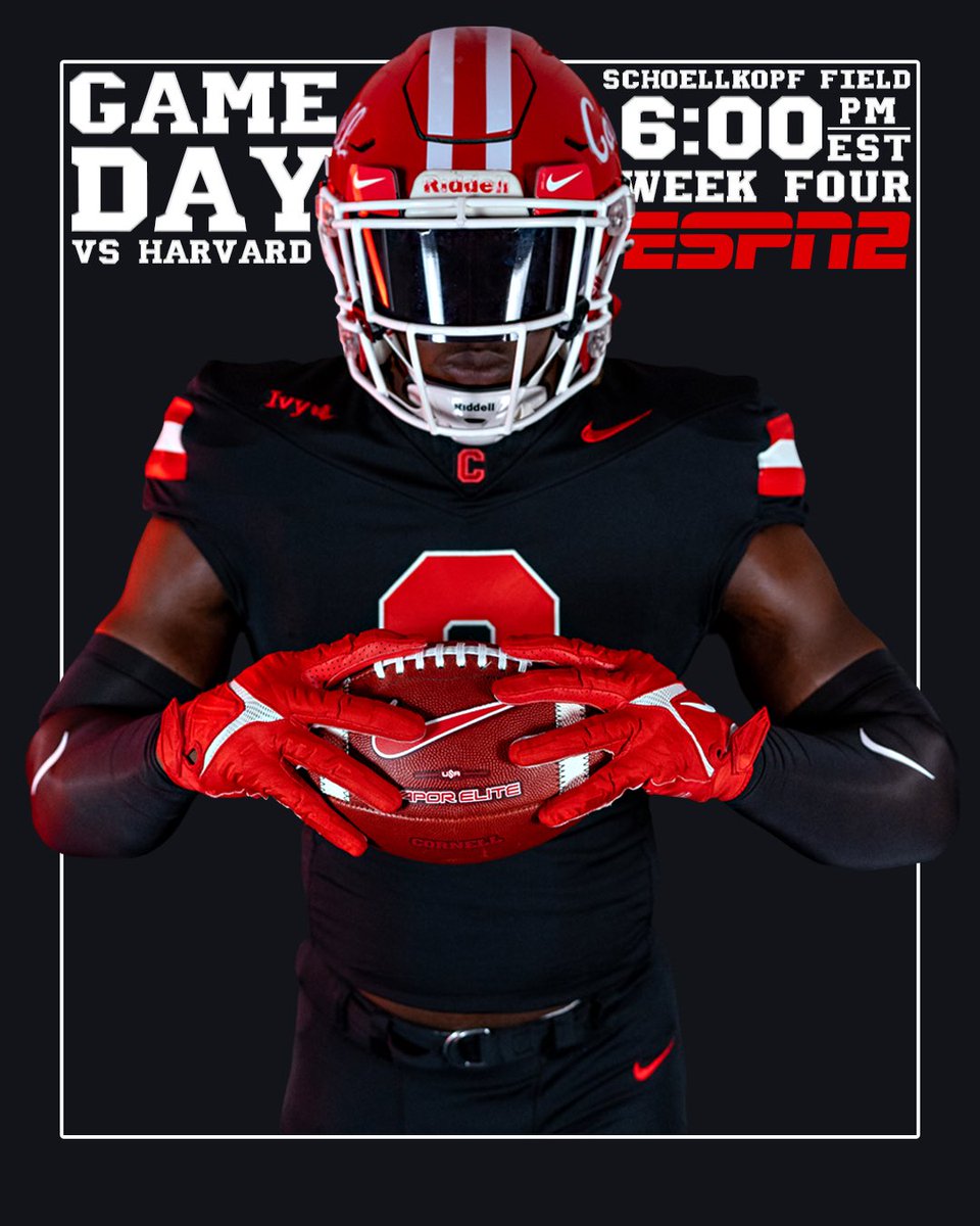 Under the lights. National stage. Ivy League play. 

See you tonight 🫡

#YellCornell