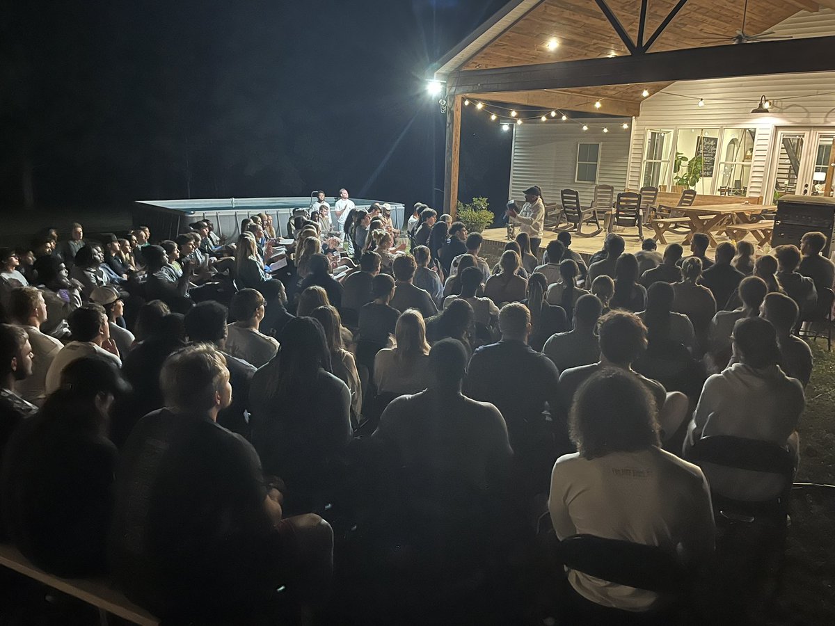 If praising the Father with 200 Bison athletes in your backyard is part of your “job”, then you are indeed an extra blessed man!!! Feeling very grateful this morning!