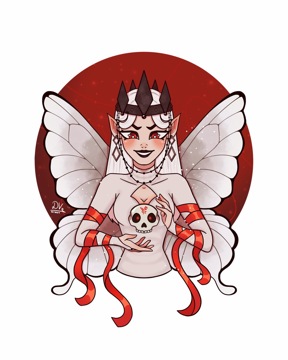 DaViStudios27's tweet photo. This is my version of the #talysketchdtiys challenge! ❤️👑

#DTIYS #Drawthisinyourstyle #Fairy #BloodQueen #digitalart #commissionsopen https://t.co/MUez2U24sn