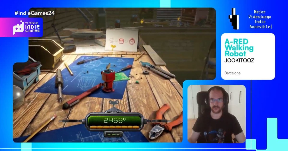 DojoSystem's tweet image. 🎉 ¡Desde Dojo System felicitamos a @jookitooz por su nominación con A-RED Walking Robot en los VI Premios Indie Games como Mejor Videojuego Indie Accesible! 👏🤖

Un merecido reconocimiento por tu gran trabajo. ¡Te mereces esto y más! 🚀✨

#DojoSystem #IndieGames #IndieGames24