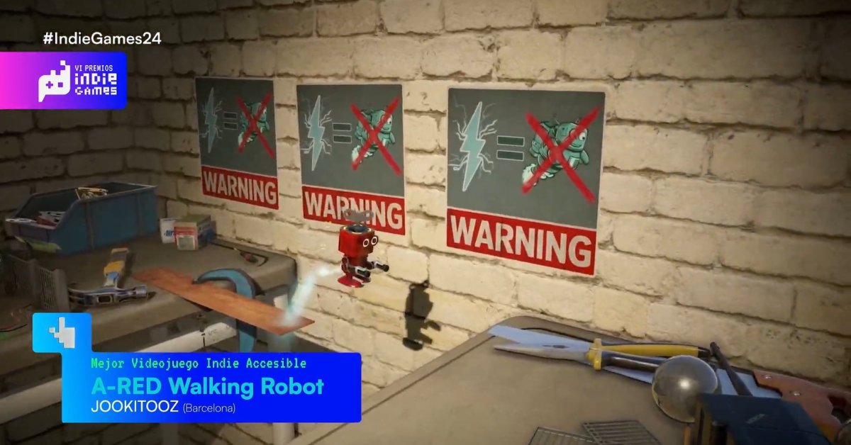 DojoSystem's tweet image. 🎉 ¡Desde Dojo System felicitamos a @jookitooz por su nominación con A-RED Walking Robot en los VI Premios Indie Games como Mejor Videojuego Indie Accesible! 👏🤖

Un merecido reconocimiento por tu gran trabajo. ¡Te mereces esto y más! 🚀✨

#DojoSystem #IndieGames #IndieGames24