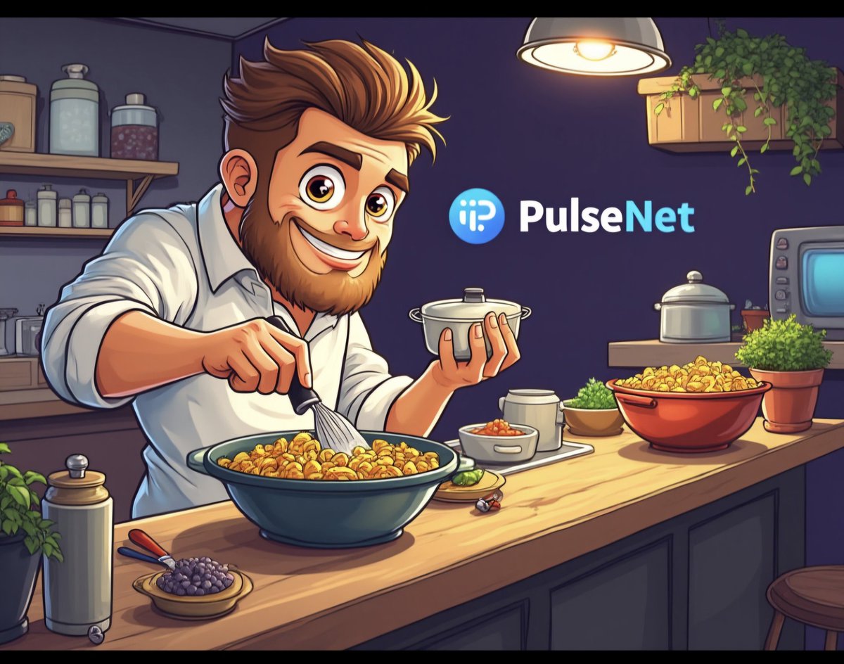 pulsenet369's tweet photo. Cooking something up for you guys!! Just wait and see 👀
Gonna be something HUGE 
#PulseChain #HEX #PLSN #Cooking https://t.co/xsDnz6KNdL