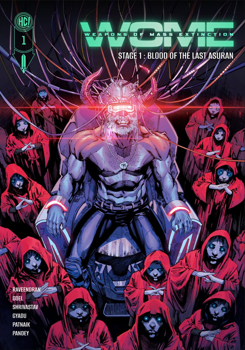 Holy Cow! Entertainment (@holycowent) on Twitter photo On the auspicious day of Maha Navami we give you the cover of:
The Last Asuran Vol. 3: W.O.M.E.
Stage 1: Blood of The Last Asuran.
W - <a href="/BijoyRaveendran/">Bijoy Raveendran</a>
A - <a href="/gauravsketches/">Gaurav Shrivastava</a>, Tadam Gyadu, Vivek Goel & <a href="/Pressinator/">Prasad Rao (Pressy)</a>
Releasing at the Hyderabad Comic Con in Nov.
#thelastasuran On the auspicious day of Maha Navami we give you the cover of:
The Last Asuran Vol. 3: W.O.M.E.
Stage 1: Blood of The Last Asuran.
W - <a href="/BijoyRaveendran/">Bijoy Raveendran</a>
A - <a href="/gauravsketches/">Gaurav Shrivastava</a>, Tadam Gyadu, Vivek Goel & <a href="/Pressinator/">Prasad Rao (Pressy)</a>
Releasing at the Hyderabad Comic Con in Nov.
#thelastasuran