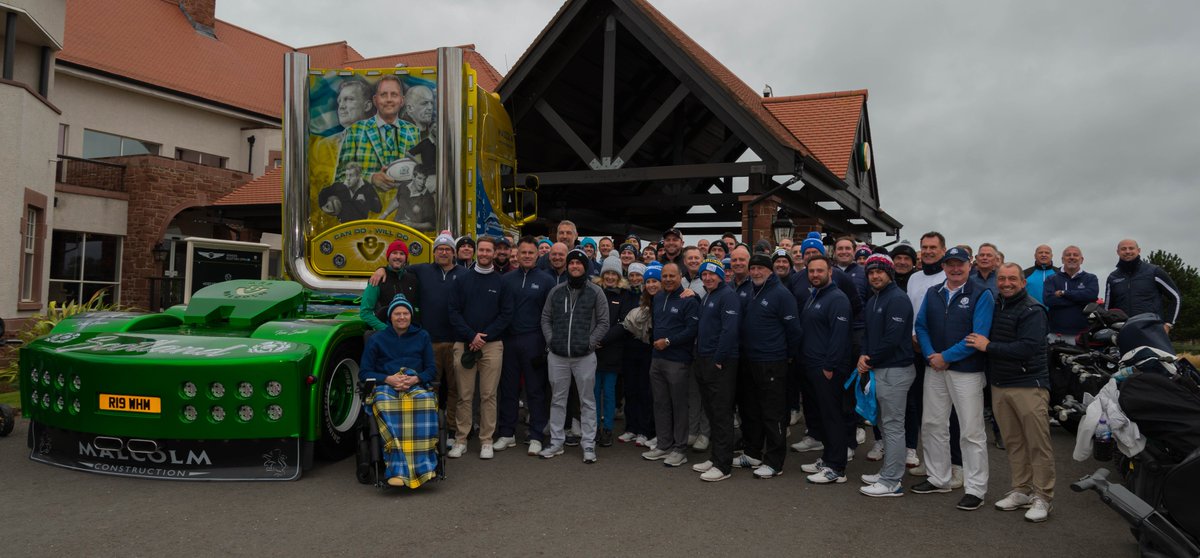 MNDoddie5's tweet photo. An unfore-gettable Doddie Scotland Golf Day at the Renaissance Club ⛳

Sure, the wind may have made conditions a tad tricky, but nothing a bit of 'encouragement' from @KennyLogan couldn't fix! 

Fantastic to also have our great friend Scott Stewart join us too 🤝 https://t.co/arrcGlrKft