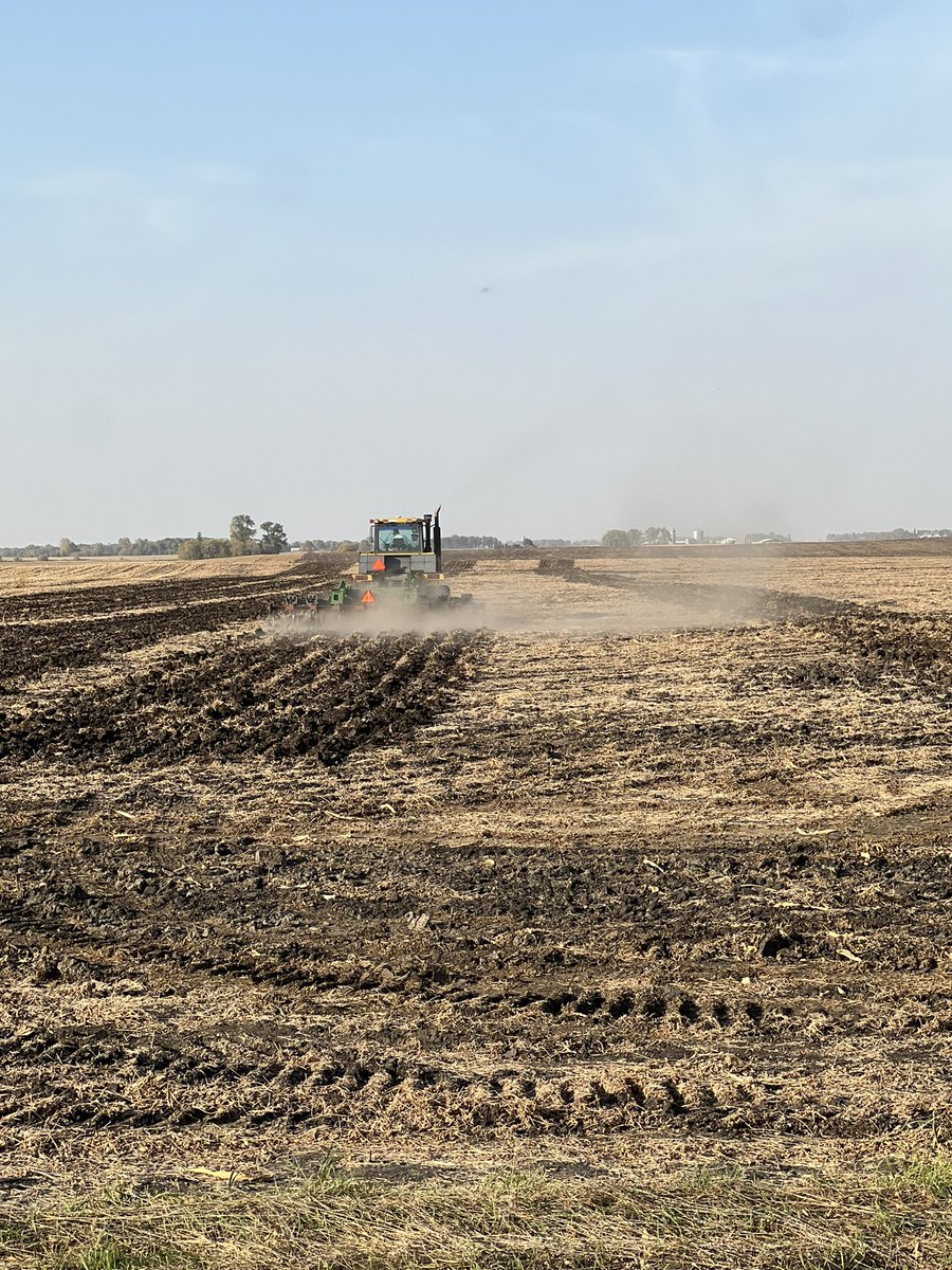Trying to conduct GPS guided tillage during yesterday’s #SolarFlare. I’m thinking we were not the only ones noticing some creative choices by the guidance system! #harvest24 #agriculture #tillage
