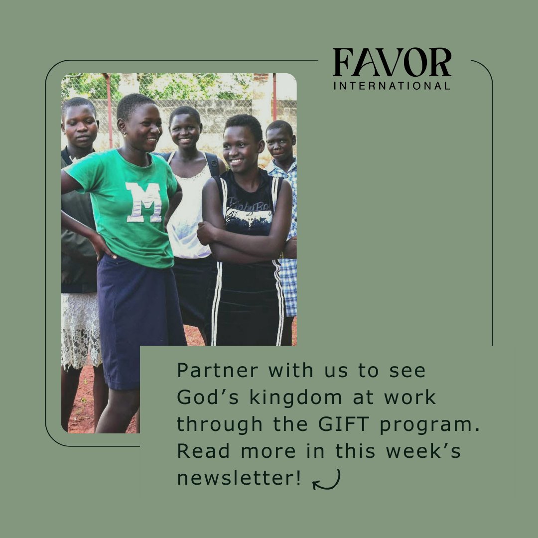 FavorIntlOrg's tweet photo. One of Favor’s biggest focuses was establishing God's Institute for Transformation (GIFT), a Gospel-centered initiative to rescue and rehabilitate girls and boys who are vulnerable and living on the streets.

📝Read more about Favor’s GIFT program today: https://t.co/JMLzwiqkGP https://t.co/wWhPPpCZ5y